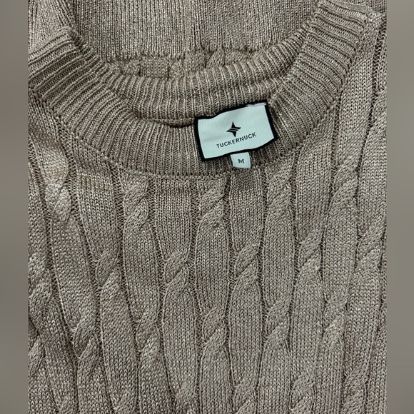 Tuckernuck Gold Cable Knit Midi Dress - Picture 3 of 6